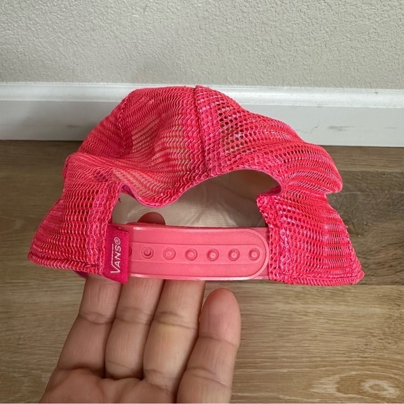 Vans Off the Wall Women's Pink White Snapback Hat - Picture 9 of 11